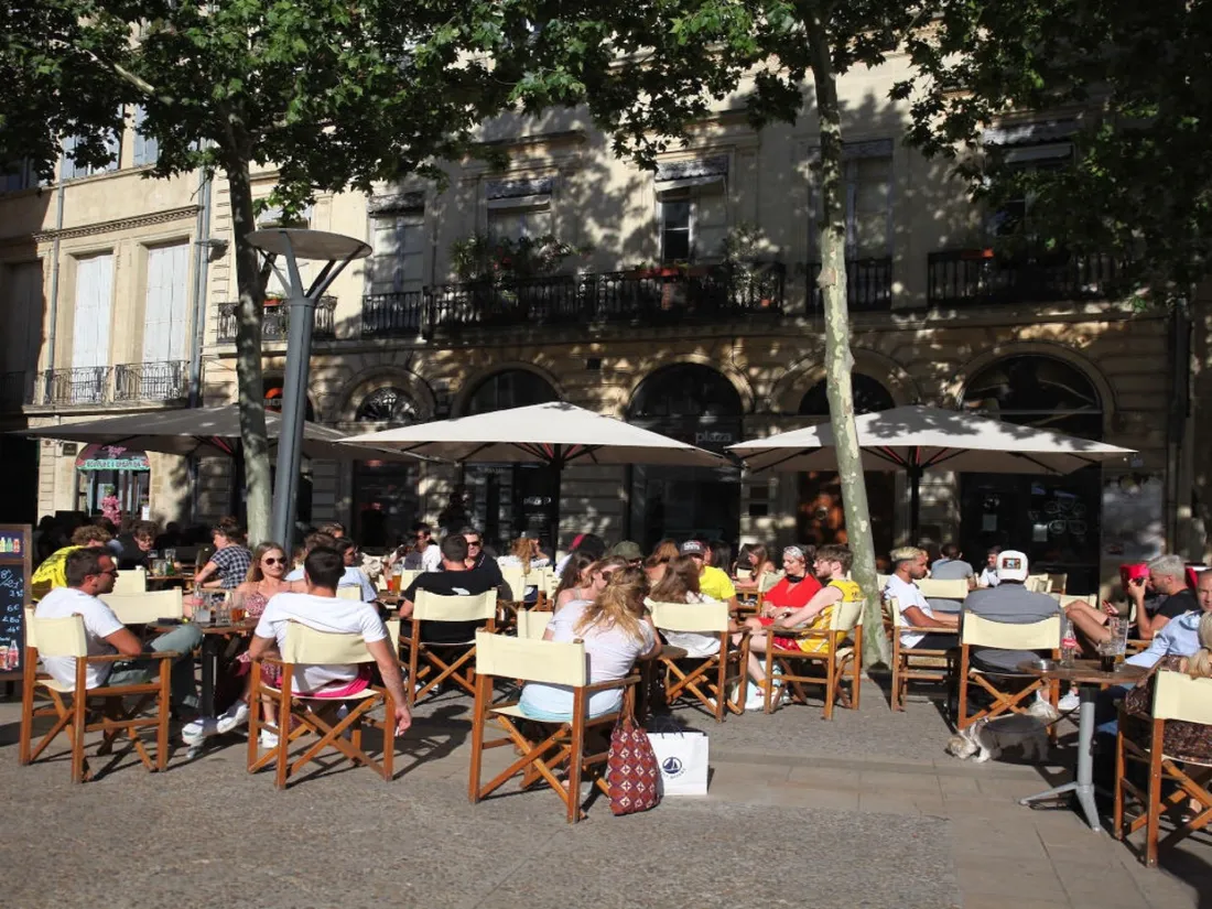 Une terrasse, à Montpellier